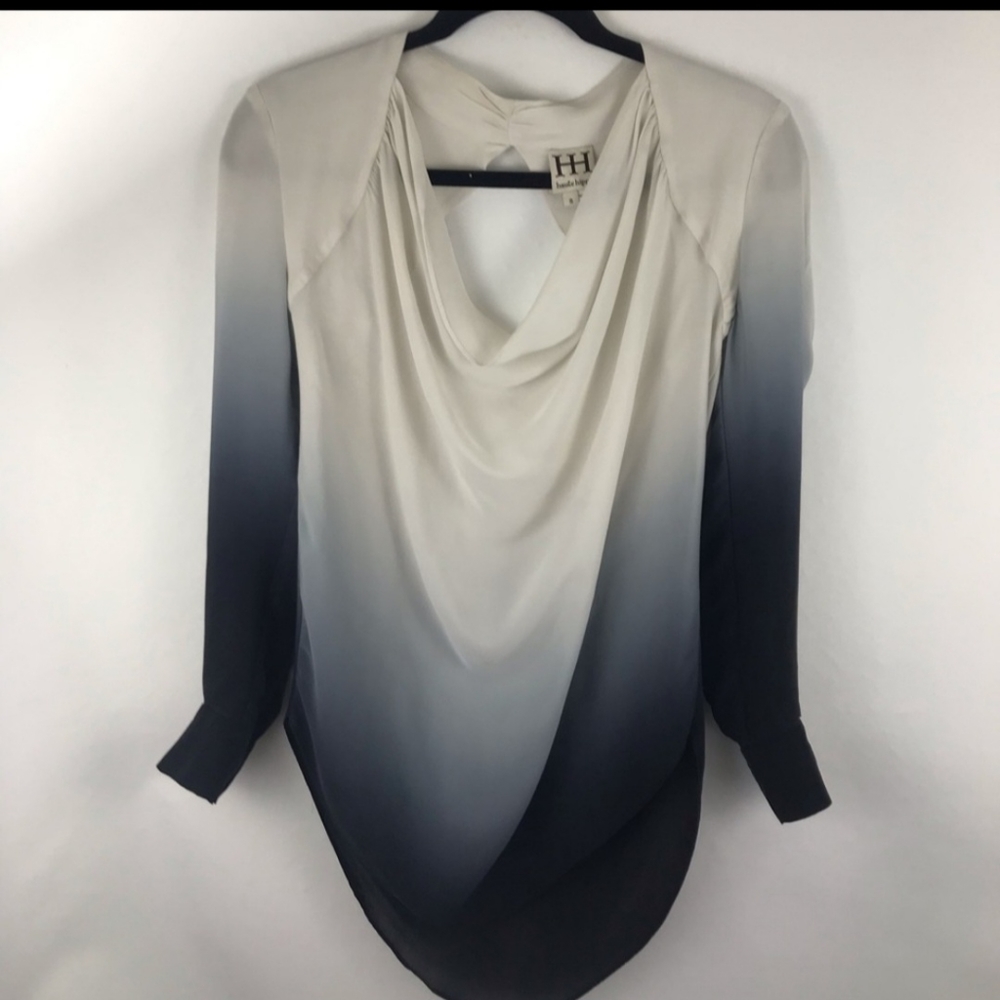 Haute Hippie Ombre Silk Blouse